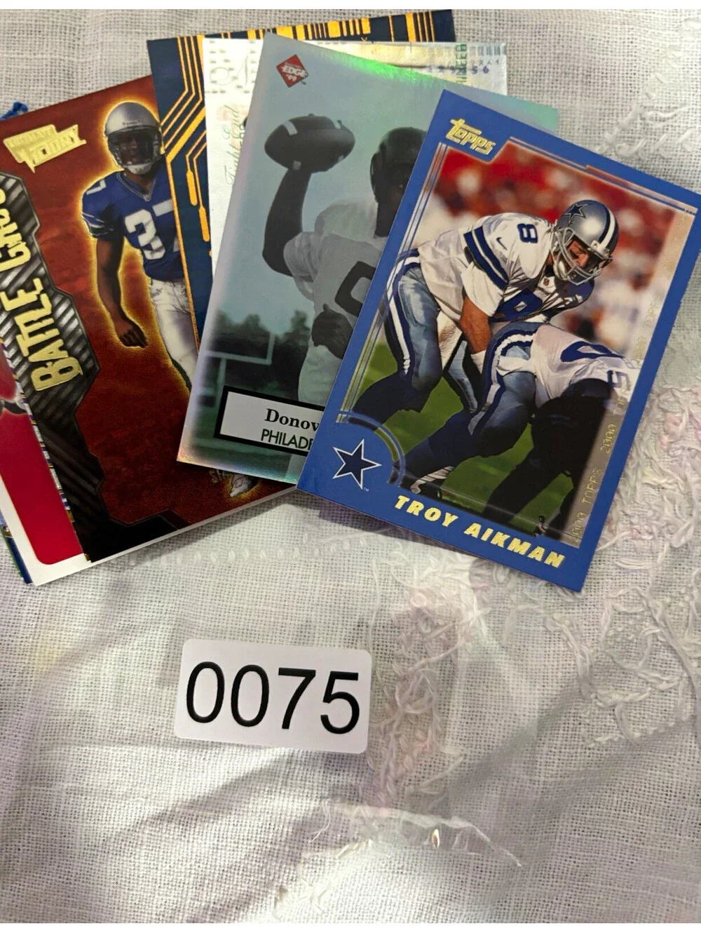 Topps 2000 NFL Football 10 Card Lot Troy Aikman Dallas Cowboys